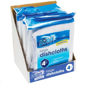 Duzzit Large Dishcloths 30cm X 35cm 4 Pack