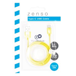 Zenso Type-c Usb Cable 1m Assorted Colours