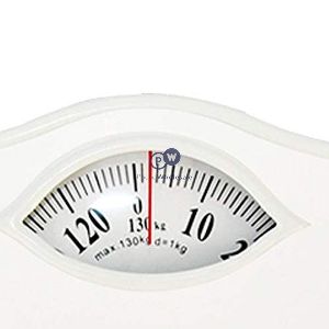 Geepas White Mechanical Bathroom Scale 130kg