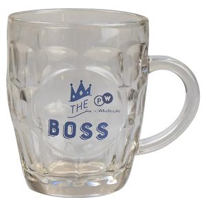 Gifts & Gadgets Large Boss Printed Glass With Box 540ml
