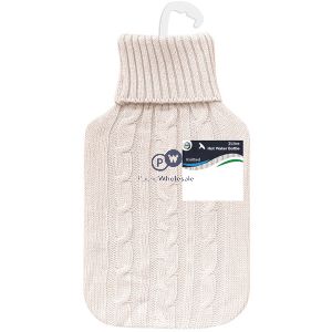 Did Hot Water Bottle & Knitted Cover 2l Assorted Colours