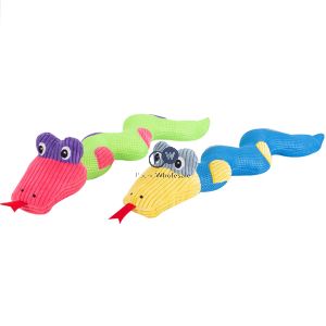 Smart Choice Squeaker Plush Snake Dog Toy 60cm Assorted Colours