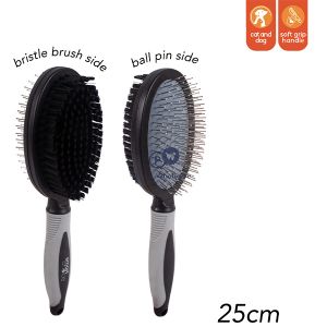 Smart Choice Double-sided Pin & Bristle Grooming Pet Brush