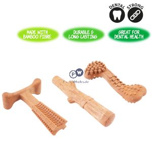 Smart Choice Dental Bamboo Dog Toy Assorted