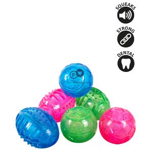 Smart Choice Strong Rubber Squeaky Dog Toy Assorted