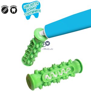 Smart Choice Dental Rubber Toothbrush Dog Toy 15cm Assorted Colours