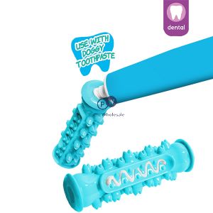 Smart Choice Dental Rubber Toothbrush Dog Toy 15cm Assorted Colours