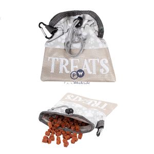 Smart Choice Paw Print Training Pet Treat Bag 15cm Assorted Colours