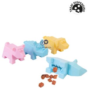 Smart Choice Tprtreat Dispensing Animal Dog Toy 12cm Assorted Colours