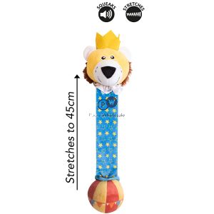 Smart Choice Squeaky Stretchy Plush Carnival Dog Toy Assorted