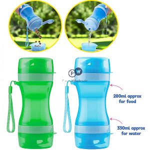 Smart Choice 2-in-1 Pet Food And Water Bottle Assorted Colours
