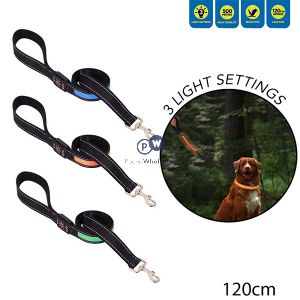Smart Choice Flashing Led Dog Lead 120cm Assorted Colours