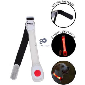 Smart Choice Elasticated Led Flashing Dog Collar Assorted Colours