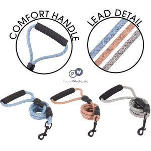 Smart Choice Soft Grip Comfort Handle Dog Lead 120cm Assorted Colours