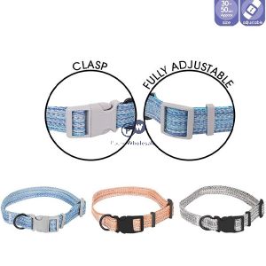 Smart Choice Small-to-medium Woven Dog Collar 30cm-50cm Assorted Colours