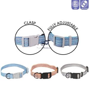 Smart Choice Medium-to-large Woven Dog Collar 40cm-60cm Assorted Colours