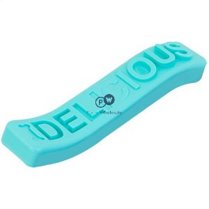 Smart Choice Squeaky Rubber 'delicious' Textured Wavy Dog Toy 25cm Assorted Colours