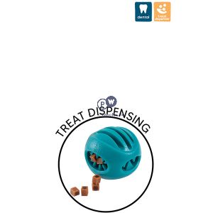 Smart Choice Rubber Ball Treat-dispensing Dog Toy 7cm Assorted Colours
