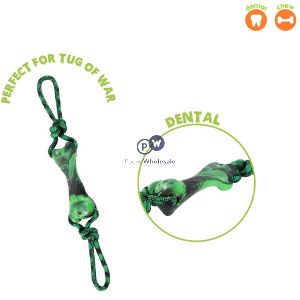 Smart Choice Halloween Pp& Rope Spooky Skeleton Bone Tugger Dog Toy 51cm