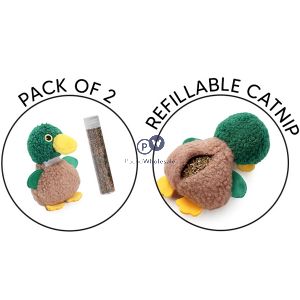 Smart Choice Refillable Plush Duck Catnip Cat Toy