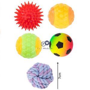 Smart Choice Mixed Play Balls Dog Toys 5 Pack