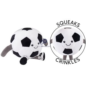 Smart Choice Squeaky Plush Football Dog Toy 20cm