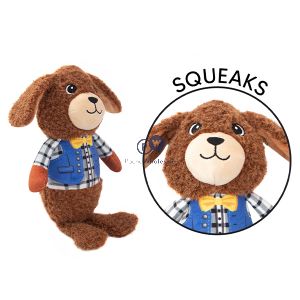 Smart Choice Squeaky Crinkle Plush Professional Dog Toy 37cm Assorted