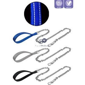 Smart Choice Metal Chain Dog Lead 3 Assorted Colours