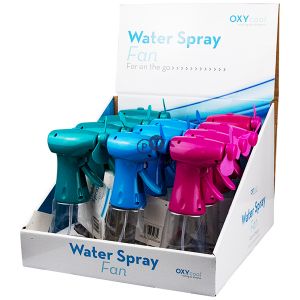 Oxycool Water Spray Fan Cdu Assorted Colours