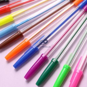 Just Stationery Multicoloured Ballpoint Pens 12 Pack