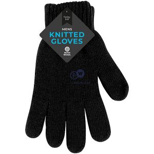 Farley Mill Men's Knitted Wool Gloves Assorted