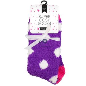 Farley Mill Ladies' Size 4-6 Cosy Printed Socks Assorted