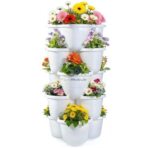 Strawberry Planter Platinum Stackable Plant Pot