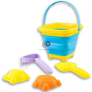 Hoot Foldable Bucket Set 5pc Assorted Colours