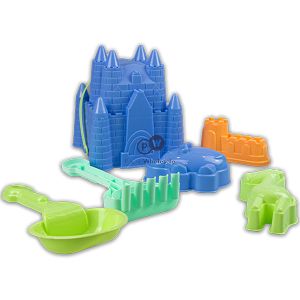 Hoot Beach Bucket Sandcastle Set 7pc Assorted Colours