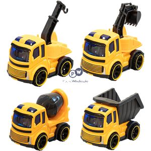Hoot Engineering & Digger Trucks Toys Cdu Assorted