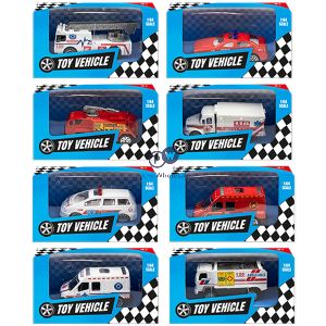 Hoot Die Cast Emergency Vehicle Toys Cdu Assorted