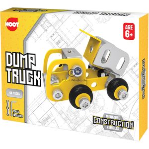 Hoot Miniature Metallic Construction Vehicles Cdu Assorted