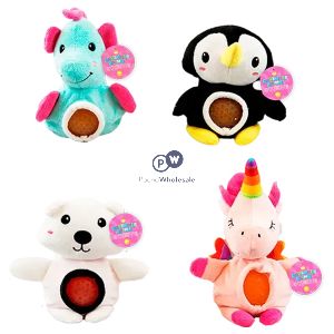 Hoot Loveable Animal Squishie Jelly Belly Plush Toys Cdu Assorted