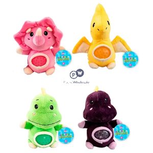 Hoot Dinosaur Squishie Jelly Belly Plush Toys Cdu Assorted