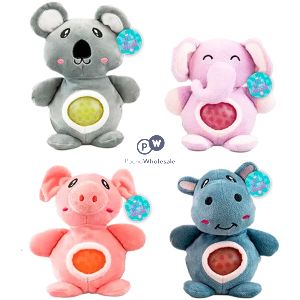 Hoot Cute Animal Squishie Jelly Belly Plush Toy Cdu Assorted