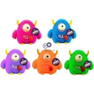 Hoot Squeezy Monster Ball Squish Toy Cdu Assorted Colours