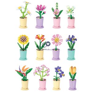 Hoot Series 1 Build-a-blox Plant Pot Collection Building Block Kits Cdu Assorted