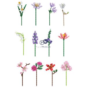 Hoot Series 2 Build-a-blox Floral Collection Building Block Kits Cdu Assorted