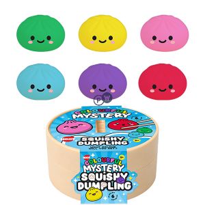 Hoot Colourful Mystery Squishy Dumpling Squish Toy 8.5cm Cdu Assorted Colours