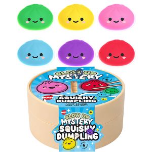 Hoot Glow Up Mystery Squishy Dumpling Squish Toy 8.2cm Cdu Assorted Colours