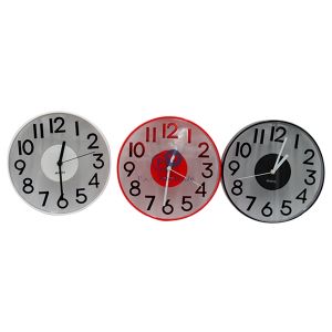 Happy Time 12 24 Wall Clock 3 Assorted Colours
