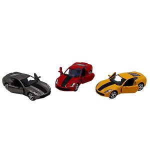 Die-cast Metal Alloy 1:32 Scale Pull-back Sports Car Assorted