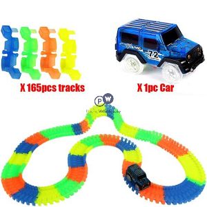 Glow Tracks Multicolour 11ft Speedway Set 165pc