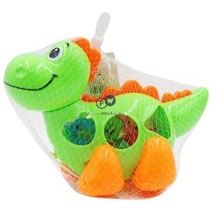 Pull Line String Dinosaur With Puzzle Shapes